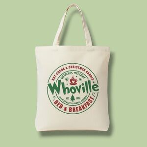Whoville Bed & Breakfast Canvas Tote - The Grinch